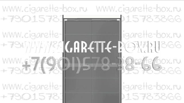 Торговая витрина с тонированными дверками с стеклянными полками