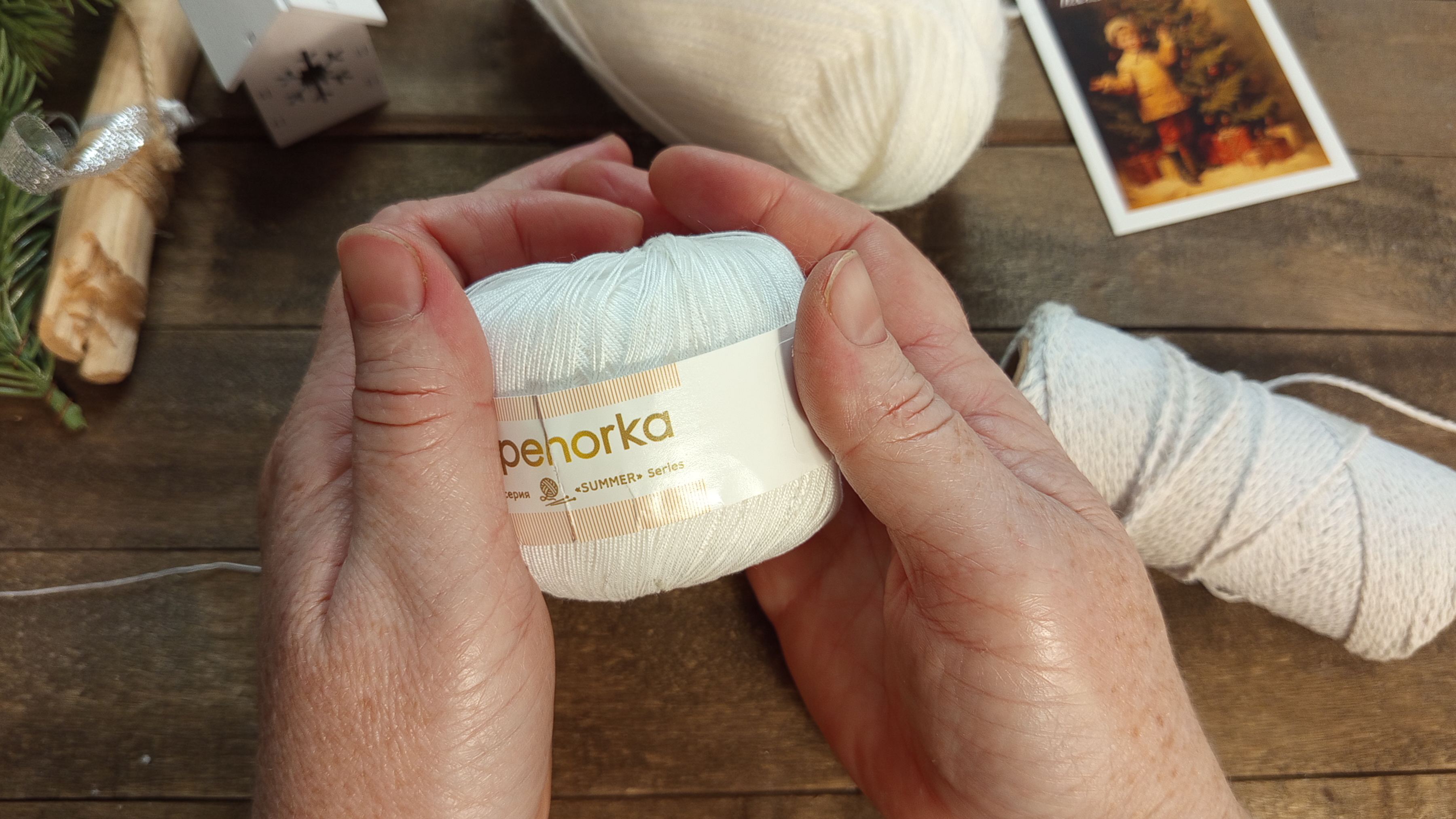 Вяжем новогоднюю гирлянду. вяжем панно