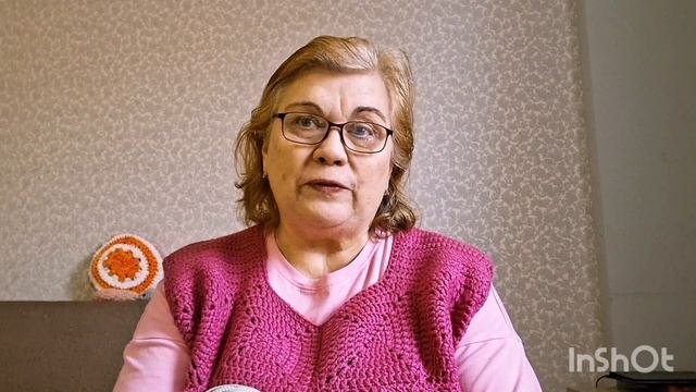 Мандаринки на снегу.Все таки подушка.Вязальная декада