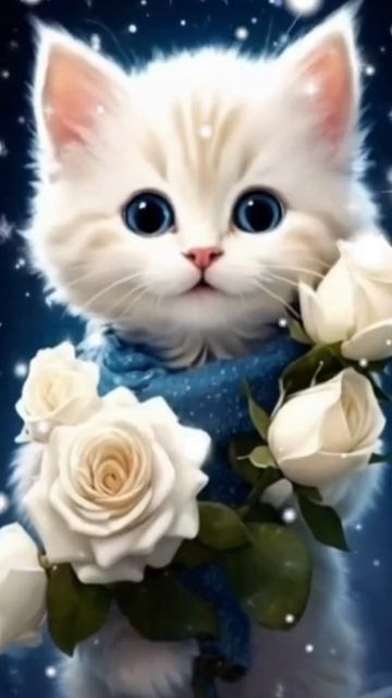 Доброе утречко от милого котёнка #доброеутро