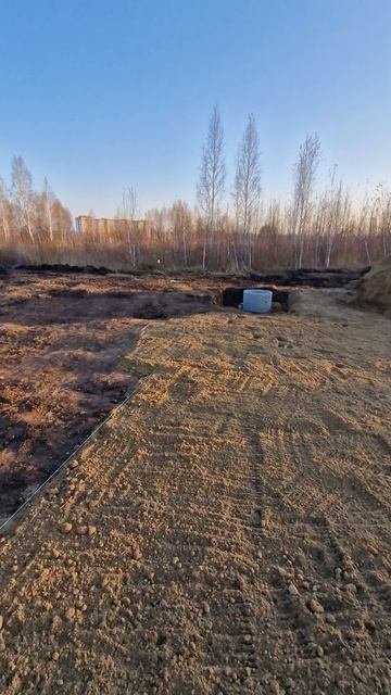 Строим каркасный дом. Эпизод 2. Подсыпка под плиту