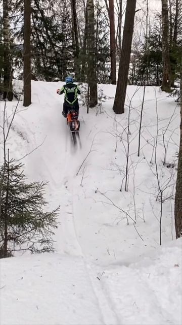 Сноубайк из питбайка? Мы говорим Да!