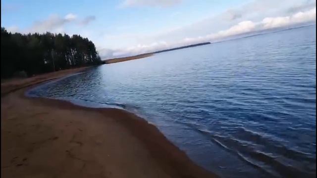 Наше бескрайнее Сямозеро в ноябре. Прогулка Вани и Егорчика. Карелия ❤️