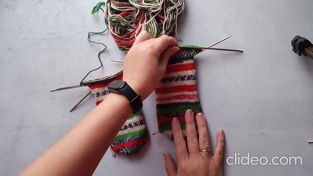 СП Носочная коробочка-5 с Еленой Велиной / ДЕКАБРЬ / 1 пара