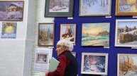 Открытие выставки Живописи в библиотеке Пивоварова 10.12.2025г.