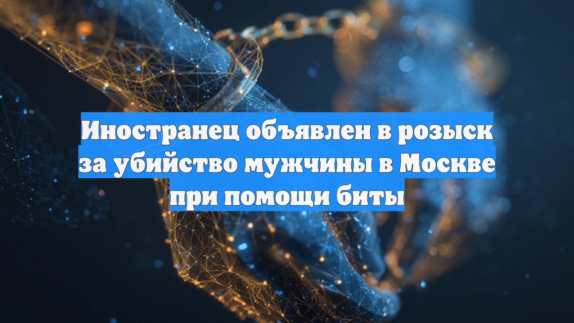 Иностранец объявлен в розыск за убийство мужчины в Москве при помощи биты
