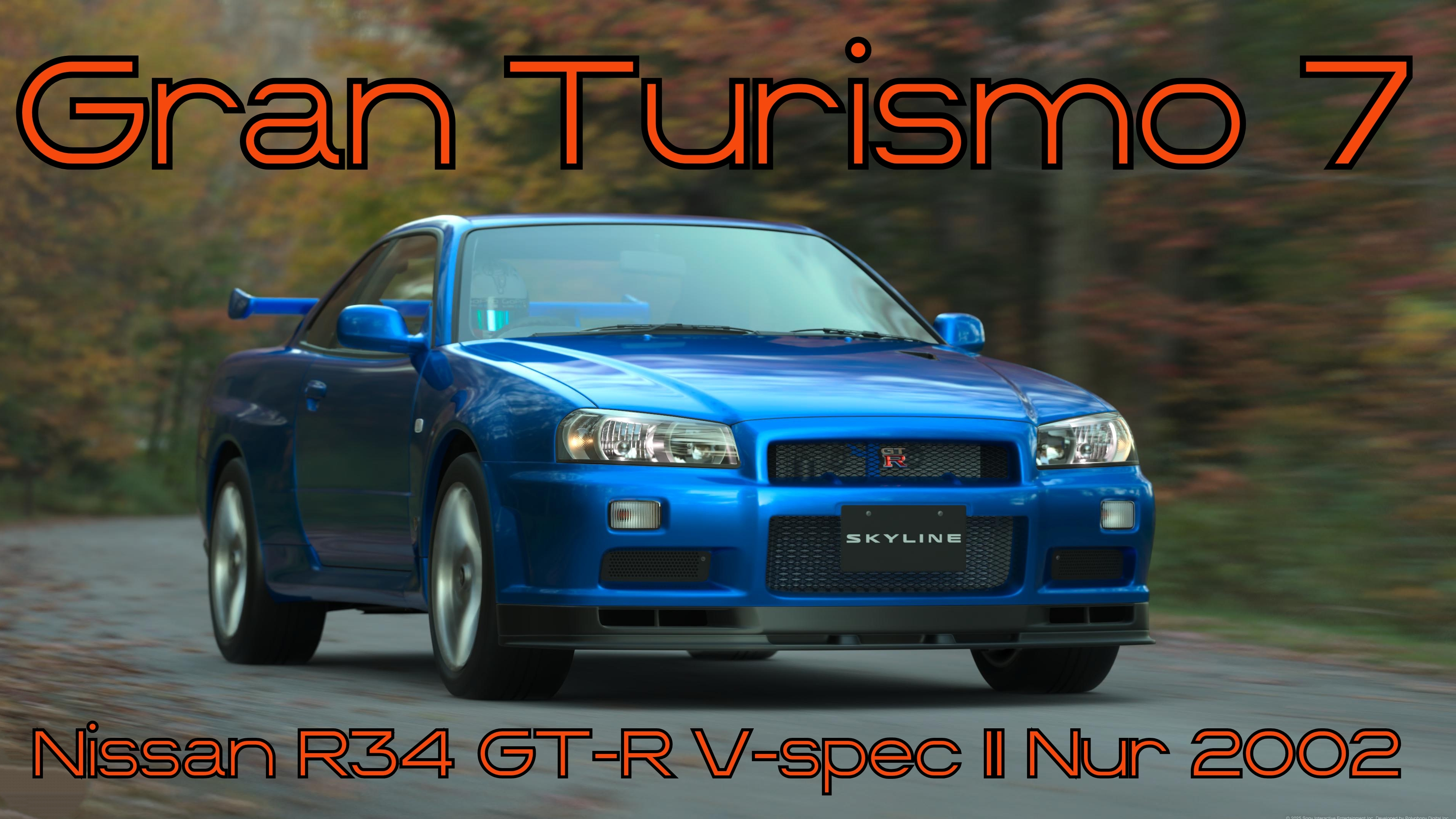 Nissan R34 GT-R V-spec II Nur 2002 — японская легенда придёт в Гран Туризмо завоевать новый титул.