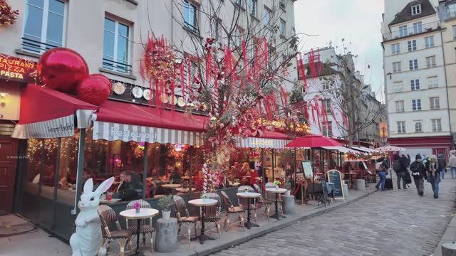 🇫🇷 Франция, Париж - прогулка по центру города, Рождество в Европе | 2025