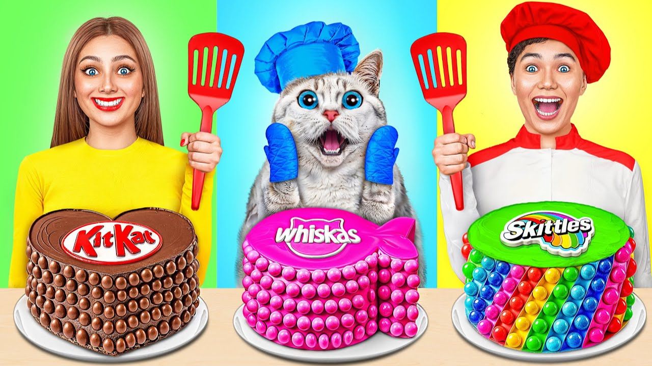 КУЛИНАРНЫЙ ЧЕЛЛЕНДЖ Я ПРОТИВ БАБУШКИ И КОТИКА