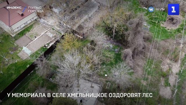 У мемориала в селе Хмельницкое оздоровят лес