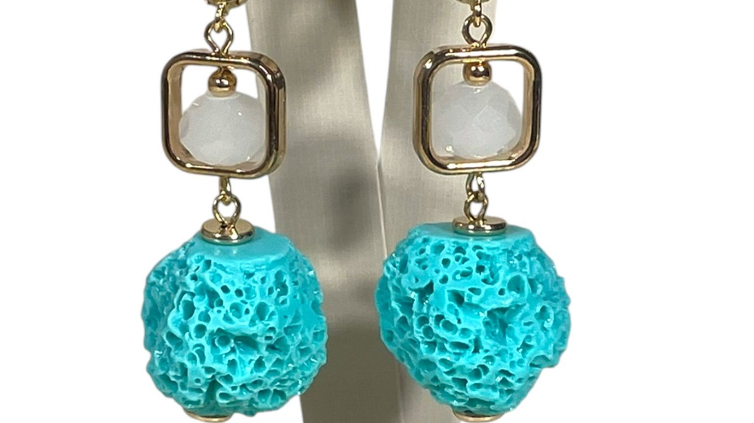 Серьги подвески французский полимер