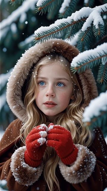 Приключение Красной Шапочки от Нейросети . #2025 #краснаяшапочка #зима #нейросеть #aivideo #veo3