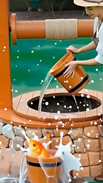 Колодец Желаний! #2025 #ЗолотаяРыбка #КолодецЖеланий #Магия #СказкаОживает #AnimonAI #Фэнтези