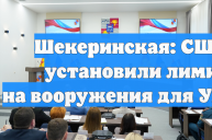 Шекеринская: США не установили лимиты на вооружения для Украины