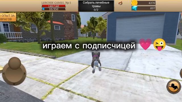 СИМУЛЯТОР КОТА / ИГРАЕМ С ПОДПИСЧИЦЕЙ 💗 онлайн ❤️🔥💕😃 шорс