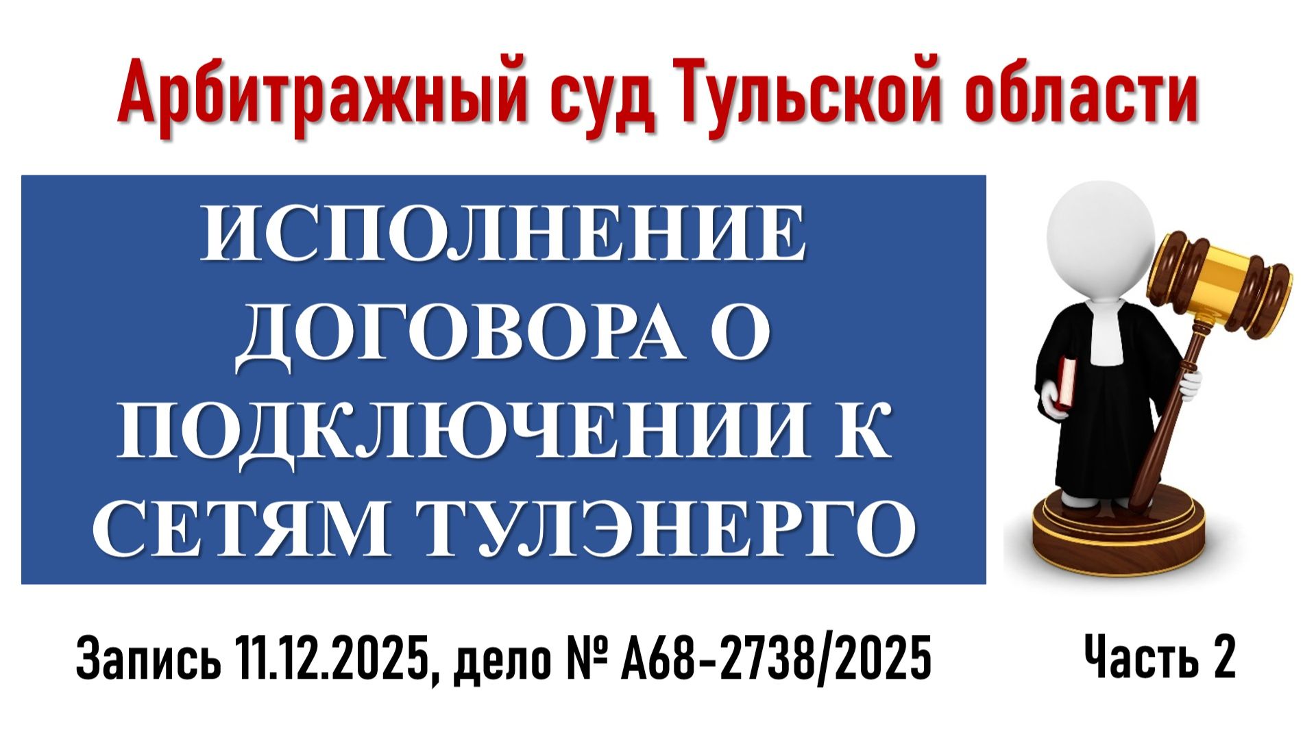 Заседание в Арбитражном суде Тульской области (Часть 2)