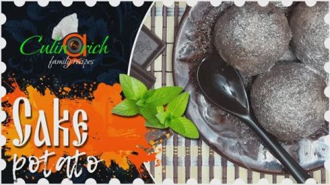 Cake potato (dark)* - family recipe from «Culinarich»