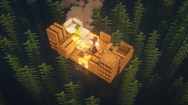 Minecraft Как построить плот Учебное пособие #Shorts #Minecraft #Выживание #Постройки #Майн