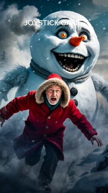 Снеговик вампир 3-Укус, странник попал в страшную историю на JoyStickGame смотреть ужас прохождение