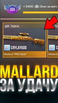 КАК ПОЛУЧИТЬ MALLARD PRO GOLD ЗА УДАЧУ В СТАНДОФФ 2! #стандофф2 #standoff2