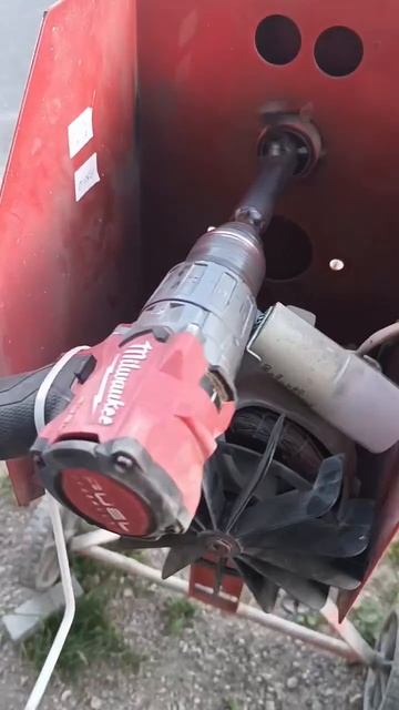 Бетономешалка работает от шуруповёрта