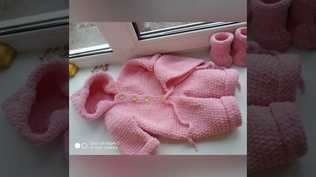 🌸Комбинезон плюшевый, вязаный, ручной работы для малышей. 🌸