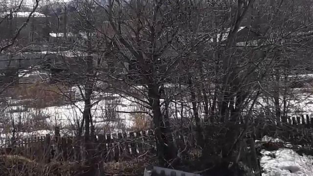 Весна на острове Сахалин, вид с крыши дачного домика, 10 Апреля 2022 года