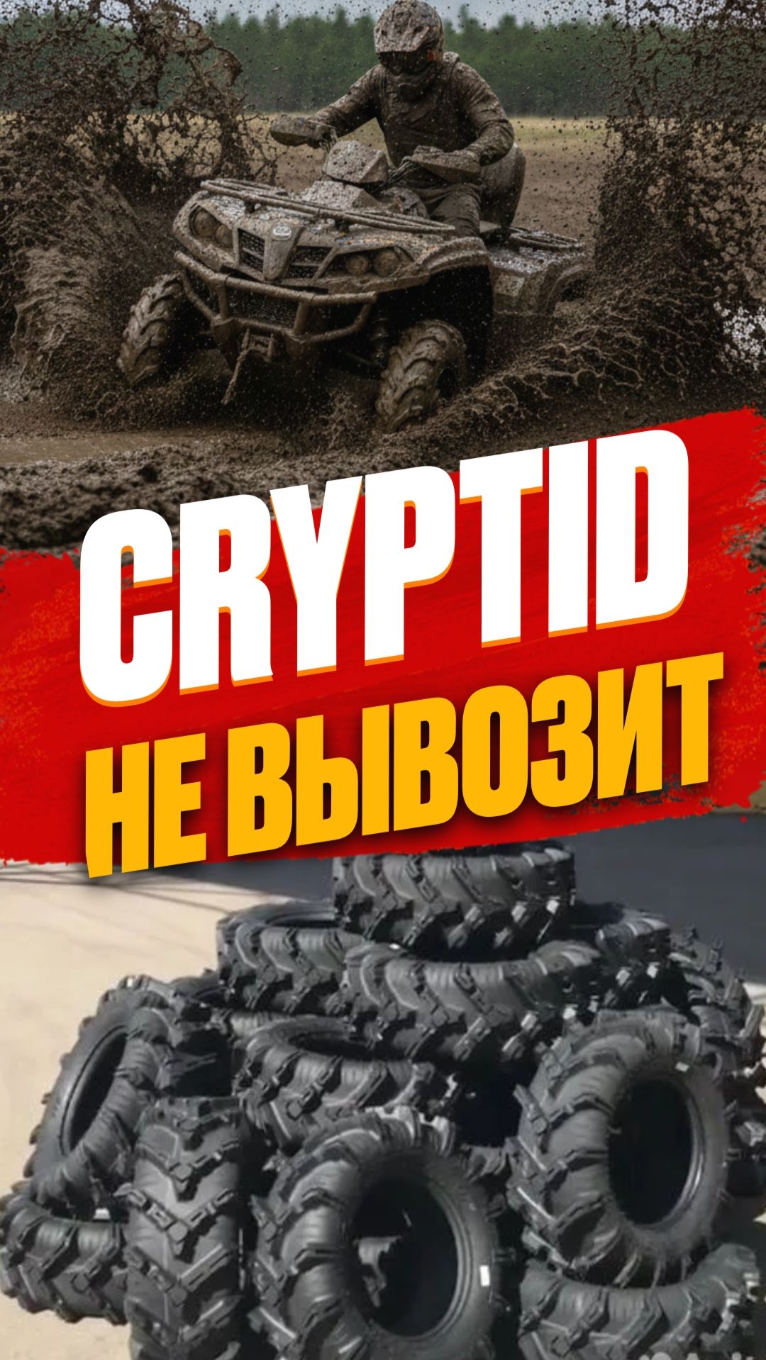 #Cryptid не вывозит! #automobile #квадроцикл #резина #offroad #офроад #грязь #болото #brp #canam