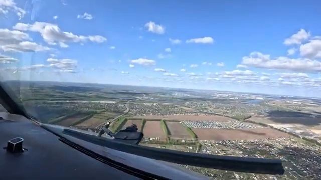 Заход и и посадка в Нижнем Новгороде Boeing 737-800
