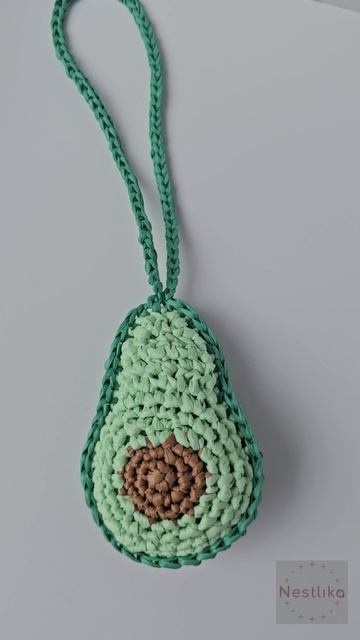 🥑 Авокадо из рафии  | Брелок/обвес | Ручная работа