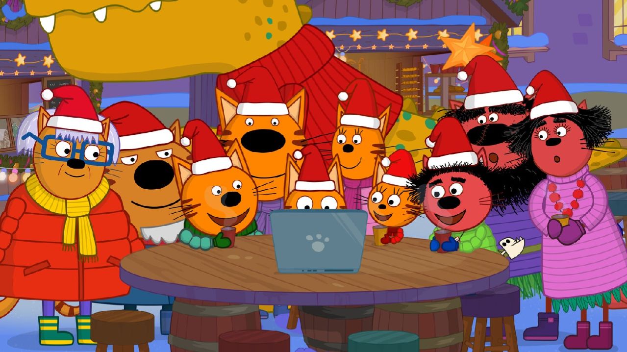 ТРИ КОТА - ЗИМНИЕ КАНИКУЛЫ КОТЯТ - МУЛЬТИКИ ДЛЯ ДЕТЕЙ ТРИ КОТА