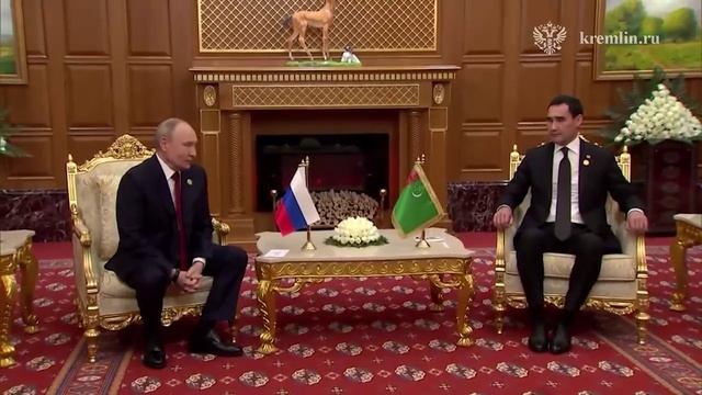 Владимир Путин с Президентом Туркменистана Сердаром Бердымухамедовым, Туркменистан, Ашхабад 12.12.25