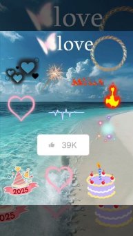 новые стикеры в CapCut