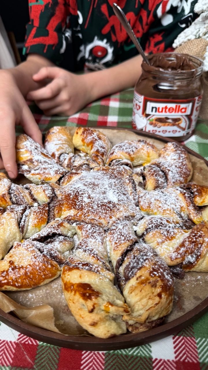 Снежинка с нутеллой