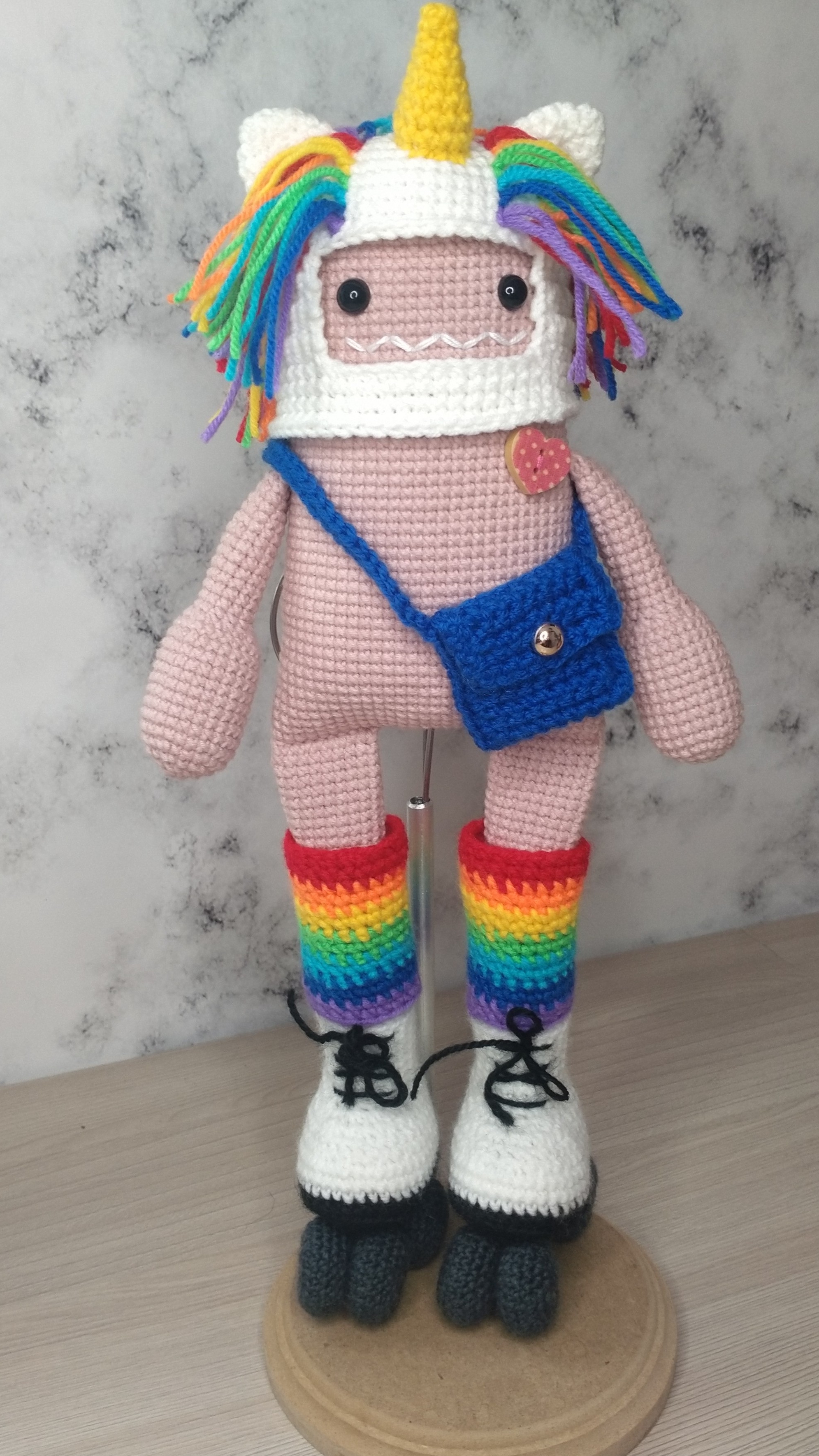 Монстрика можно связать по моему описанию, пишите #амигуруми #amigurumi #knitting #вязаниекрючком