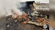 Пожар в селе Темяшево
