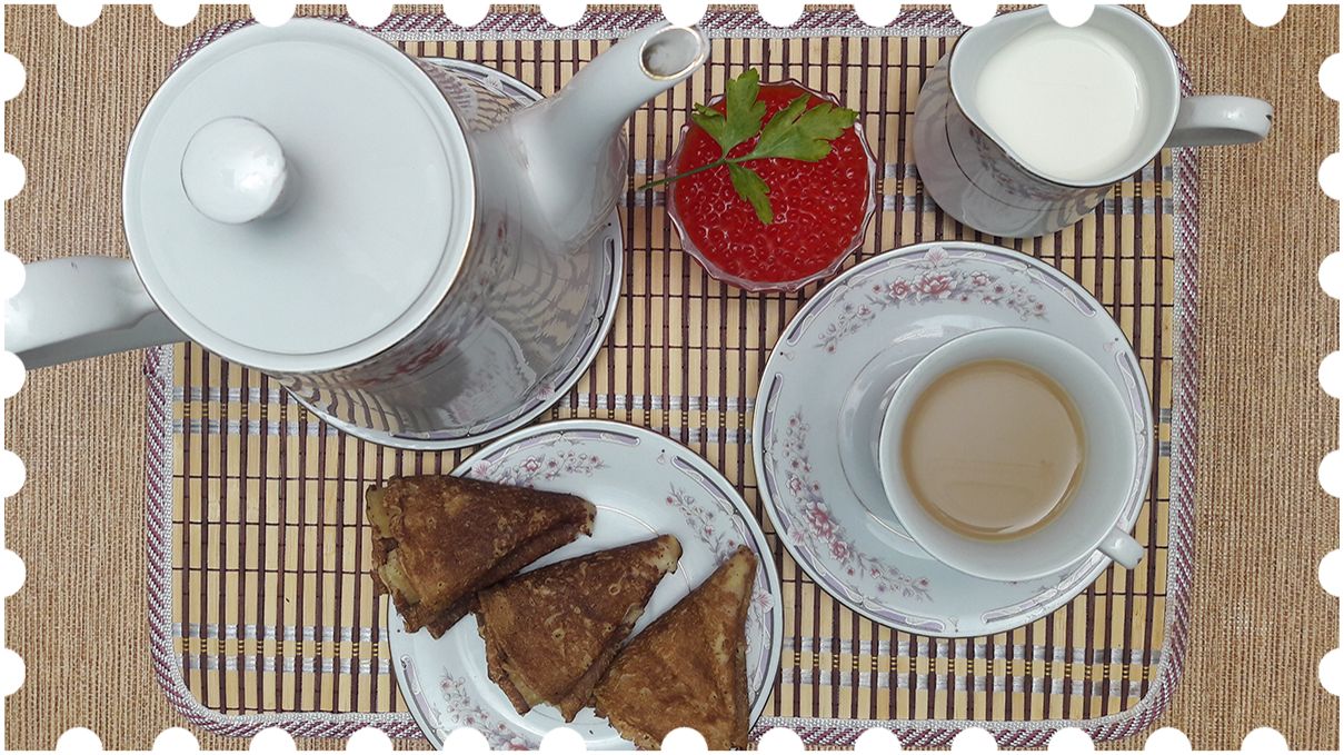 Crepes with caviar, the same one* - right recipe from «Culinarich»