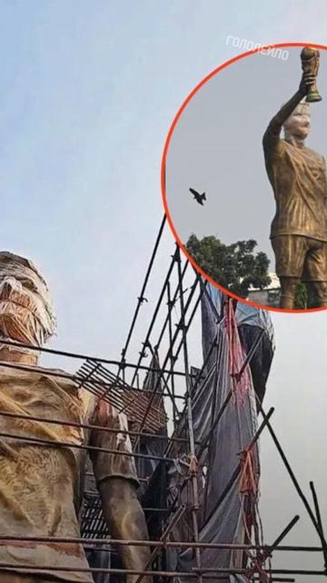 Самая высокая статуя Месси #футбол #football