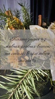 «Композиция из живых еловых веток на столе: в чём твоя магия?» 🌲