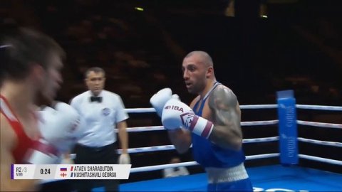 Шарапутдин Атаев (Россия) - Георгий Кушиташвили (Грузия) 86 кг Чемпионат мира по боксу 2025 Дубай