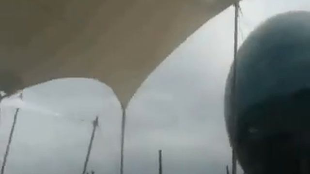 Монтаж комплекса тентовых гипаров в Астане, 2017г (Astana Expo 2017)