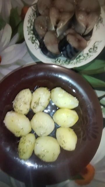 скумбрия, картошка