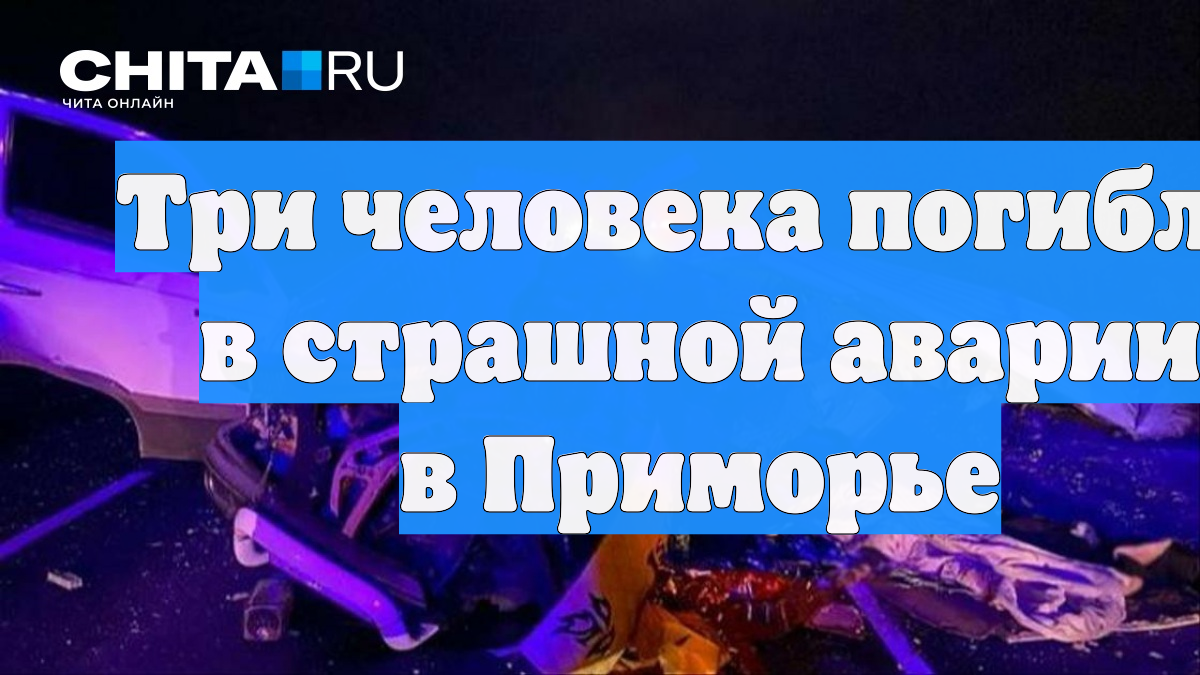 Три человека погибли в страшной аварии в Приморье