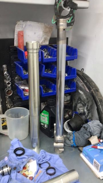 Вилка Шова внедрена в Питбайк!