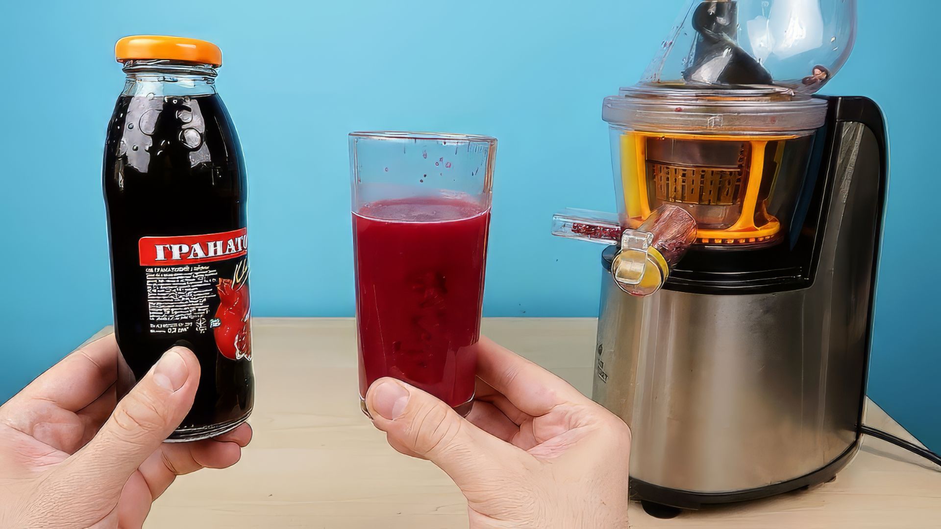Натуральный Гранатовый сок против Магазинного! Это Небо и Земля! Соковыжималка alex boyko