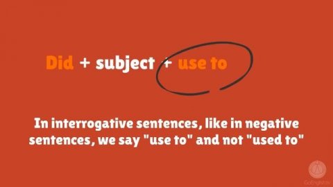 How to use _used to_ in English