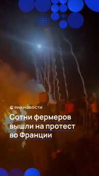 Сотни фермеров вышли на протест во Франции