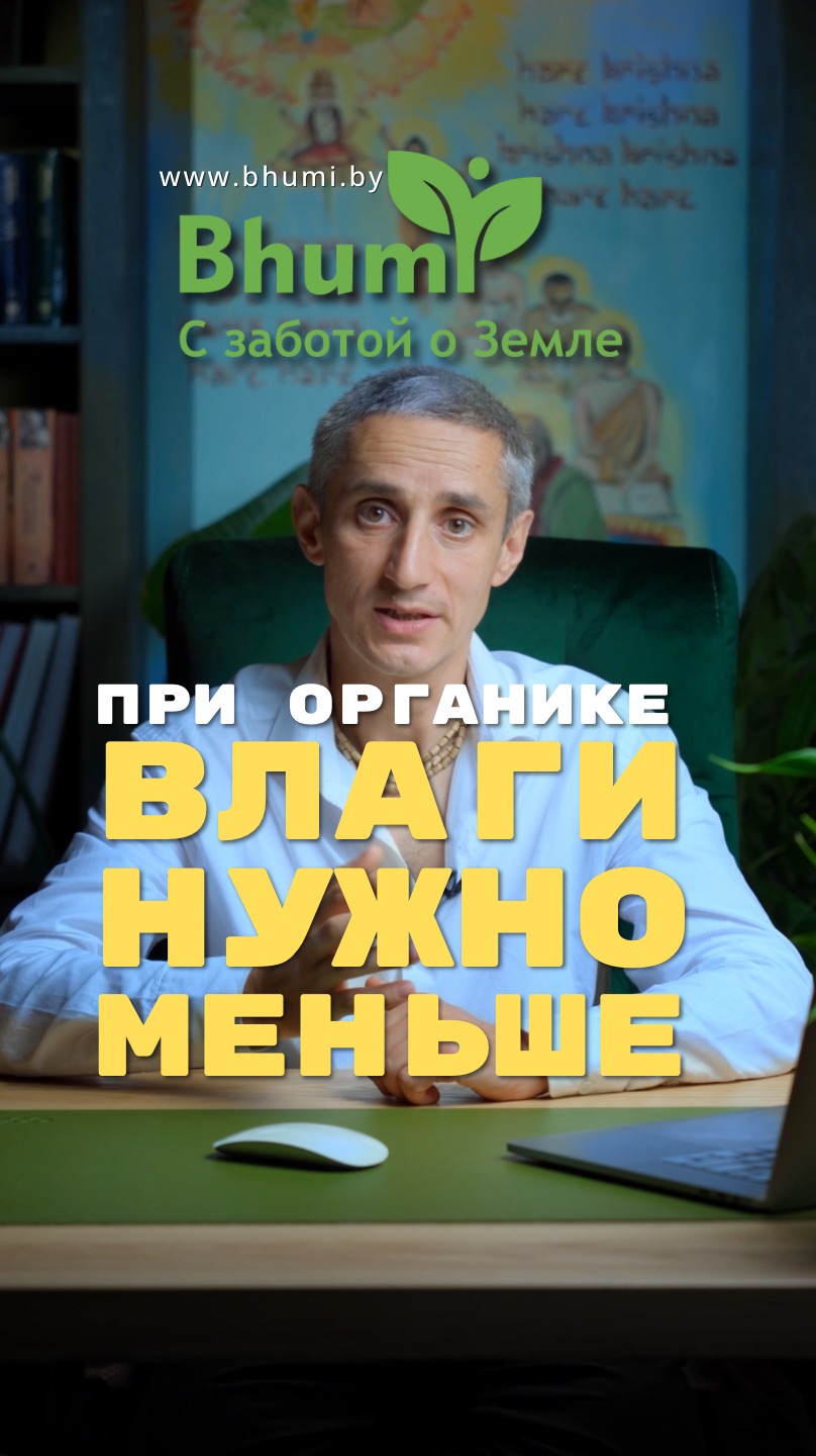 В органике нужно меньше влаги #органика #вода #растения #bhumi