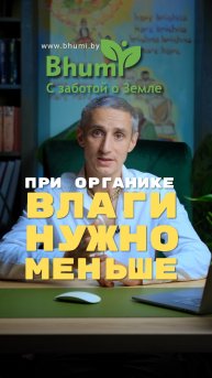 В органике нужно меньше влаги #органика #вода #растения #bhumi