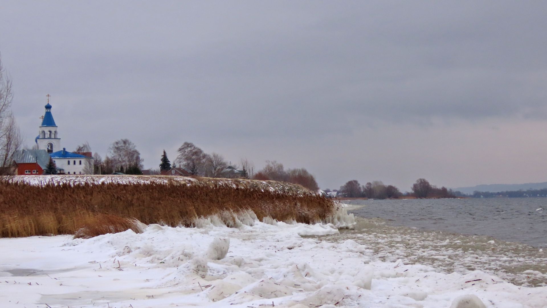 Декабрь.На берегу Волги.